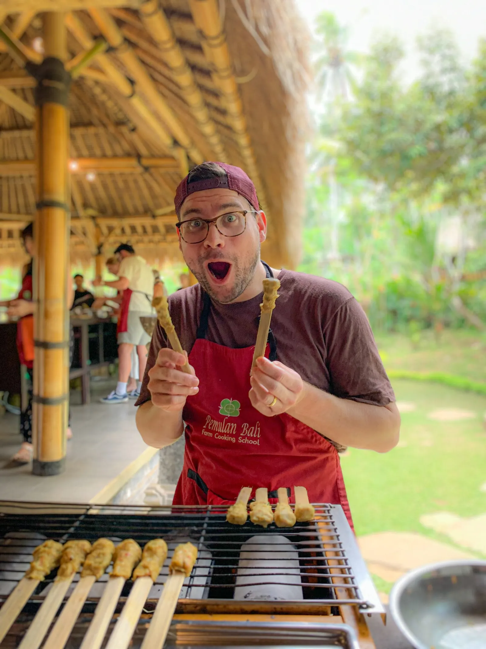 Hands-on Balinese cooking at Pemulan Bali Farm
